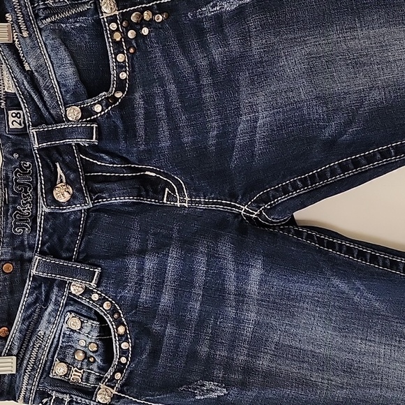 Miss Me Y2K Easy  Boot Cut JE5463E3R Women’s Flare Jeans  Mid Wash  Size 28 - Picture 11 of 16